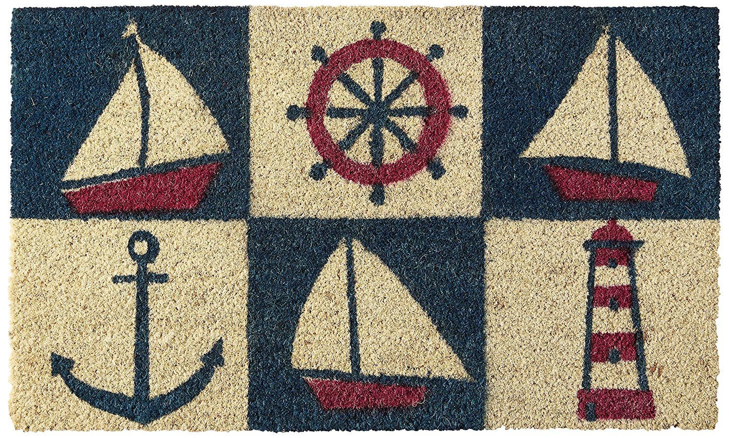 Nautical Design Rubber Backed