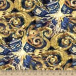 Doctor Who Exploding Tardis Cotton Fabric
