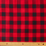 Eddie Bauer Red & Black Buffalo Flannel Prints Fabric - Image 3